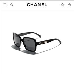 Authentic Chanel Acetate Square Sunglasses 5408 Black